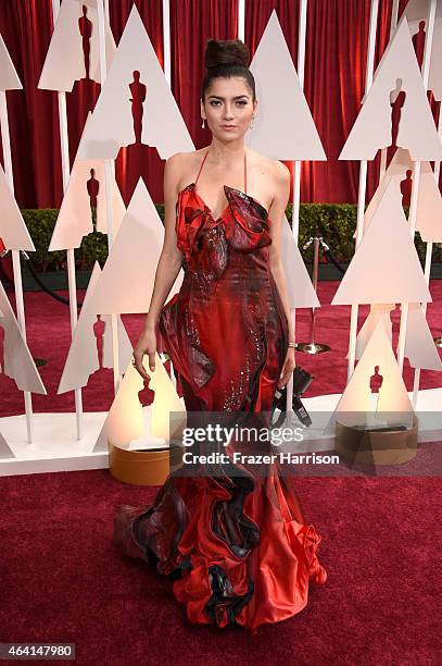 Actress Blanca Blanco attends the 87th Annual Academy Awards at Hollywood & Highland Center on February 22, 2015 in Hollywood, California.