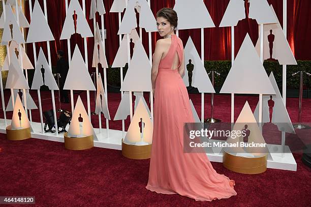 Actress Anna Kendrick attends the 87th Annual Academy Awards at Hollywood & Highland Center on February 22, 2015 in Hollywood, California.