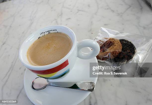 Illy on display at illy Push Button Cafe at The Food Network & Cooking Channel South Beach Wine & Food Festival Presented By FOOD & WINE on February...