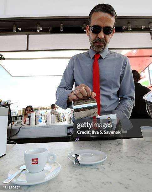 Illy on display at illy Push Button Cafe at The Food Network & Cooking Channel South Beach Wine & Food Festival Presented By FOOD & WINE on February...