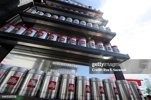 Illy on display at illy Push Button Cafe at The Food Network & Cooking Channel South Beach Wine & Food Festival Presented By FOOD & WINE on February...