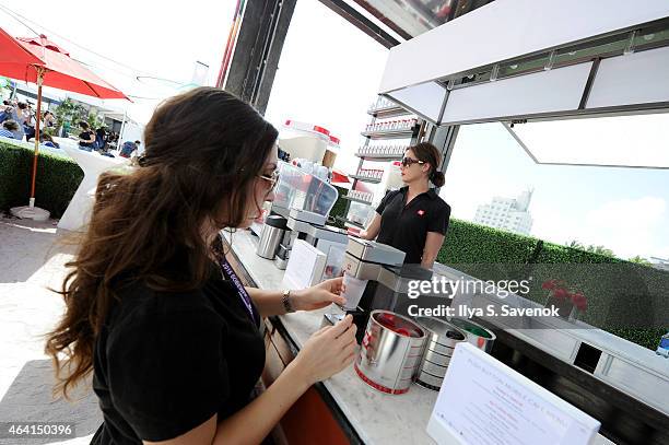 Illy on display at illy Push Button Cafe at The Food Network & Cooking Channel South Beach Wine & Food Festival Presented By FOOD & WINE on February...