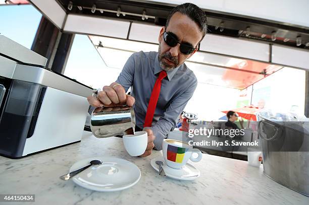 Illy on display at illy Push Button Cafe at The Food Network & Cooking Channel South Beach Wine & Food Festival Presented By FOOD & WINE on February...