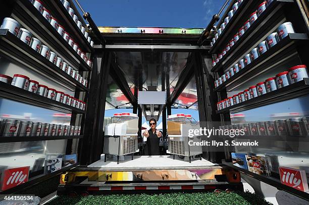 Illy on display at illy Push Button Cafe at The Food Network & Cooking Channel South Beach Wine & Food Festival Presented By FOOD & WINE on February...