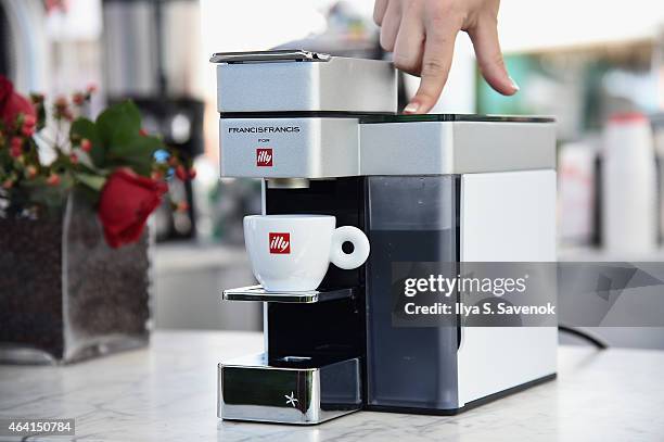 Illy on display at illy Push Button Cafe at The Food Network & Cooking Channel South Beach Wine & Food Festival Presented By FOOD & WINE on February...
