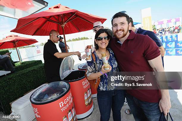 Guests enjoy illy at illy Push Button Cafe at The Food Network & Cooking Channel South Beach Wine & Food Festival Presented By FOOD & WINE on...