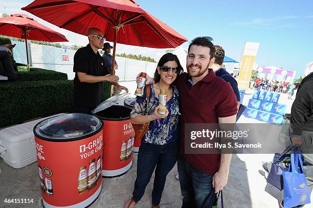 Guests enjoy illy at illy Push Button Cafe at The Food Network & Cooking Channel South Beach Wine & Food Festival Presented By FOOD & WINE on...