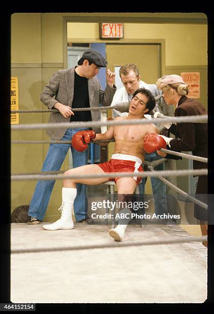 Rocky Ragu" - Airdate: January 26, 1982. DAVID L. LANDER;EDDIE MEKKA;MICHAEL MCKEAN;LESLIE EASTERBROOK