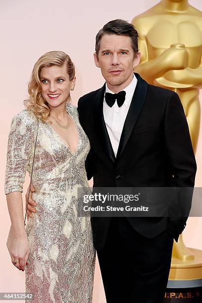 Actor Ethan Hawke and Ryan Hawke attend the 87th Annual Academy Awards at Hollywood & Highland Center on February 22, 2015 in Hollywood, California.