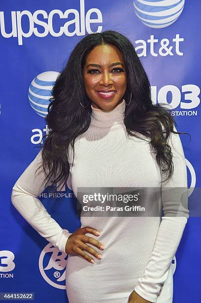 Television personality Kenya Moore attends Bronner Bros. 2015 Mid-Winter International Beauty Show at Georgia World Congress Center on February 22,...