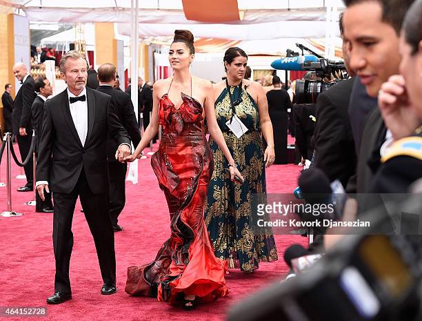 Actors John Savage and Blanca Blanco attend the 87th Annual Academy Awards at Hollywood & Highland Center on February 22, 2015 in Hollywood,...