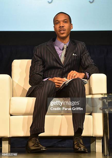 James Bronner onstage at Bronner Bros. 2015 Mid-Winter International Beauty Show at Georgia World Congress Center on February 22, 2015 in Atlanta,...