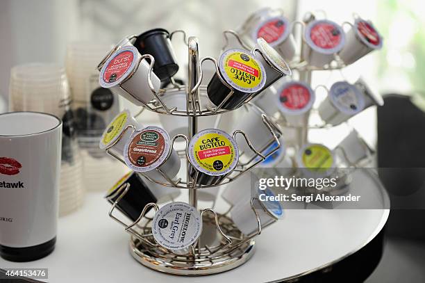 Keurig on display at Southern Kitchen Brunch hosted by Trisha Yearwood, part of The New York Times series during the 2015 Food Network & Cooking...