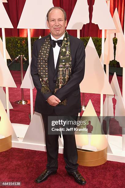 Composer Hans Zimmer attends the 87th Annual Academy Awards at Hollywood & Highland Center on February 22, 2015 in Hollywood, California.