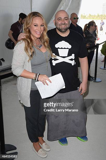 Haylie Duff and Duff Goldman attend the Whole Foods Market Grand Tasting Village featuring MasterCard Grand Tasting Tents & KitchenAid Culinary...