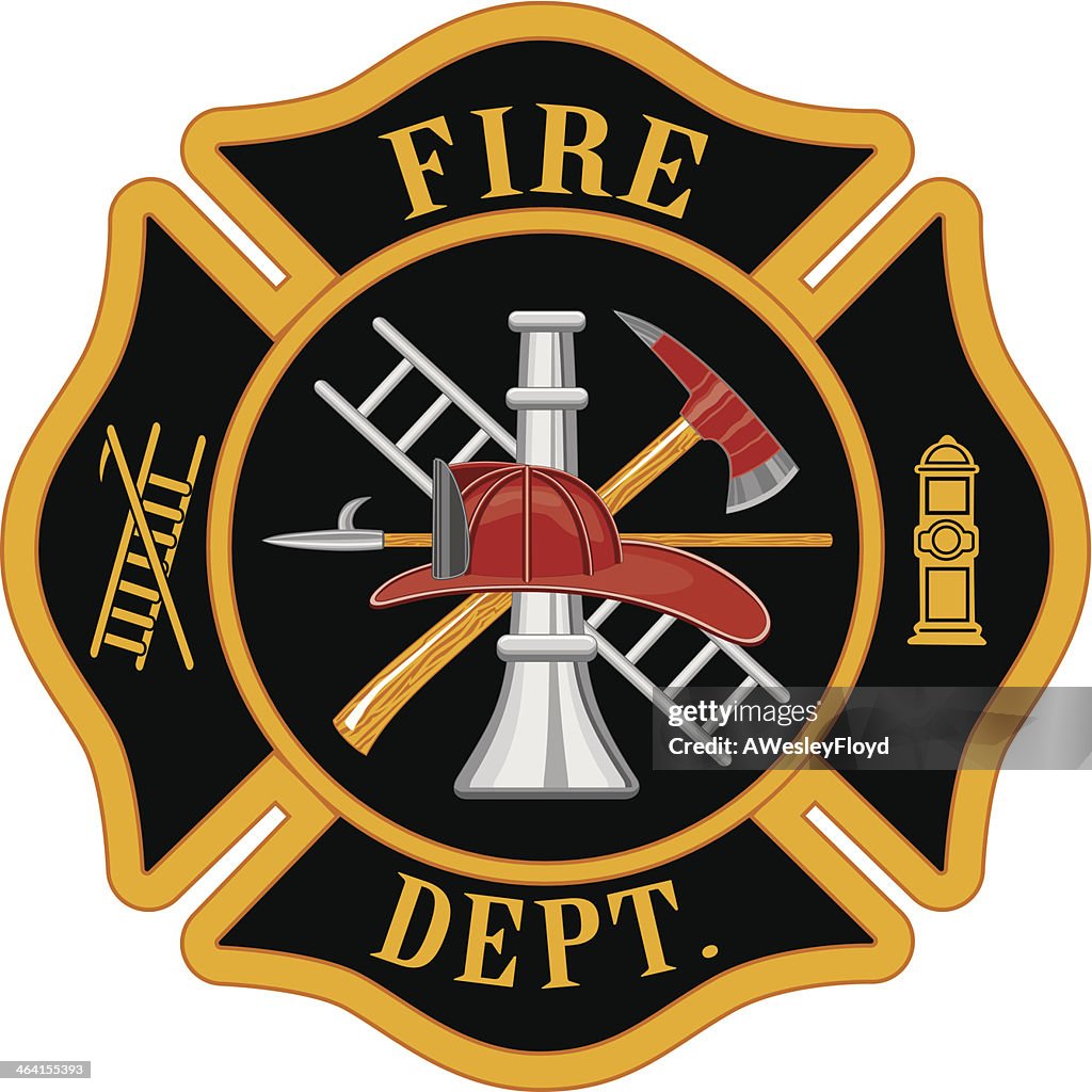Cross Main Firefighting Fire Department Maltese Cross High-Res Vector Graphic - Getty Images