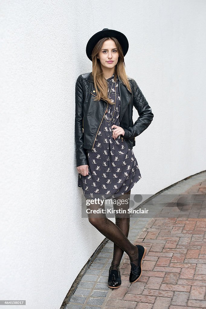 Lucy Watson Street Style In London - January 21, 2014