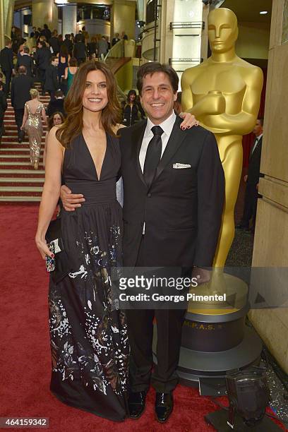 Metro-Goldwyn-Mayer President of Motion Picture Group Jonathan Glickman and Christy Callahan attend the 87th Annual Academy Awards at Hollywood &...