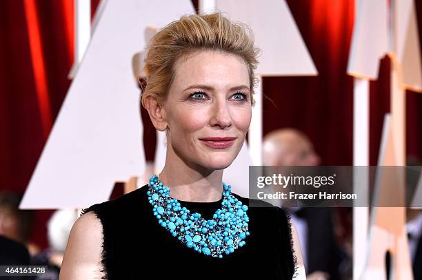 Actress Cate Blanchett attends the 87th Annual Academy Awards at Hollywood & Highland Center on February 22, 2015 in Hollywood, California.