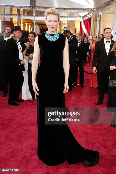 Actress Cate Blanchett attends the 87th Annual Academy Awards at Hollywood & Highland Center on February 22, 2015 in Hollywood, California.