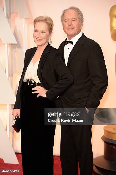Actress Meryl Streep and sculptor Don Gummer attend the 87th Annual Academy Awards at Hollywood & Highland Center on February 22, 2015 in Hollywood,...