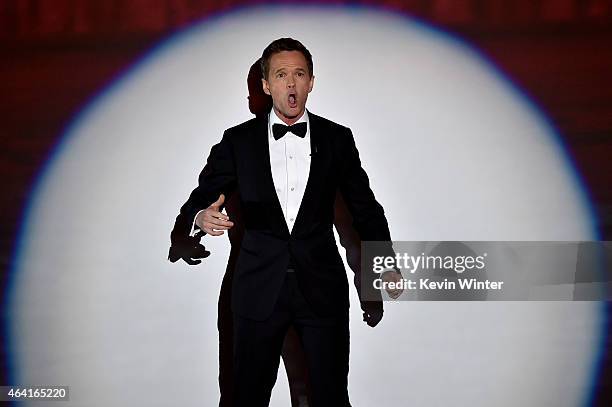 Host Neil Patrick Harris performs onstage during the 87th Annual Academy Awards at Dolby Theatre on February 22, 2015 in Hollywood, California.