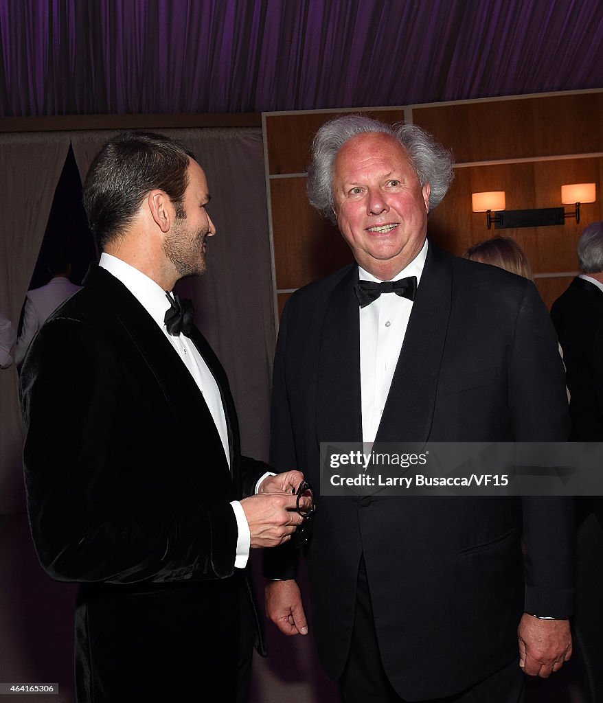 2015 Vanity Fair Oscar Party Hosted By Graydon Carter - Dinner