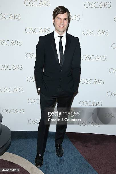 Writer Shawn Christensen attends the Academy Of Motion Picture Arts And Sciences 87th Oscars Viewing Party And Dinner at Daniel on February 22, 2015...