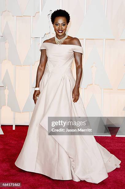 Actress Viola Davis attends the 87th Annual Academy Awards at Hollywood & Highland Center on February 22, 2015 in Hollywood, California.