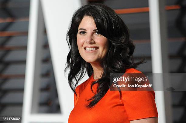 Monica Lewinski attends the 2015 Vanity Fair Oscar Party hosted by Graydon Carter at Wallis Annenberg Center for the Performing Arts on February 22,...