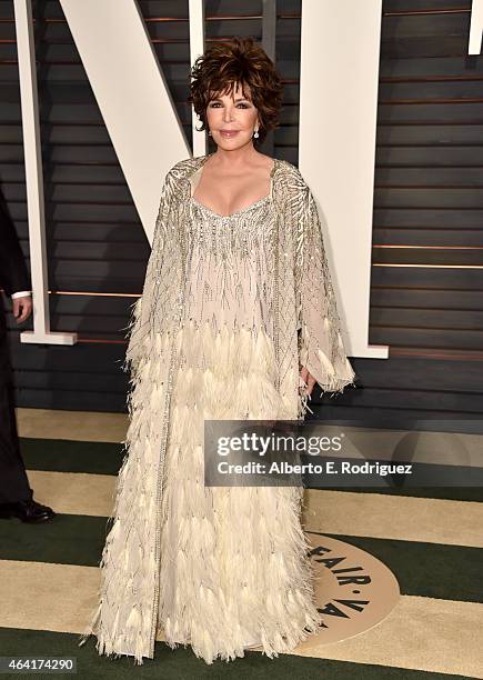 Lyricist Carole Bayer Sager attends the 2015 Vanity Fair Oscar Party hosted by Graydon Carter at Wallis Annenberg Center for the Performing Arts on...