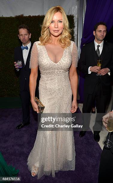 Actress Veronica Ferres attends Neuro at the 23rd Annual Elton John AIDS Foundation Academy Awards Viewing Party on February 22, 2015 in Los Angeles,...