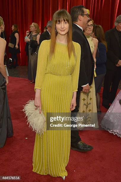 Actress Andrea Riseborough attends the 87th Annual Academy Awards at Hollywood & Highland Center on February 22, 2015 in Hollywood, California.