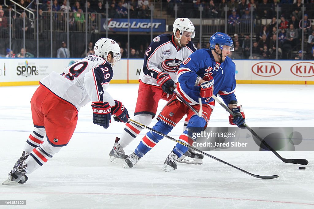 Columbus Blue Jackets v New York Rangers