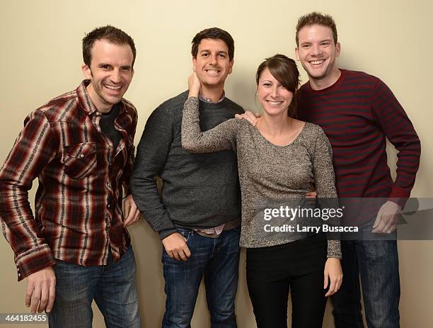 Actor Ronnie Lee Steadman, filmmaker Mario Kyprianou, filmmaker Becky Leigh, and actor Dave Abed pose for a portrait during the 2014 Slamdance Film...