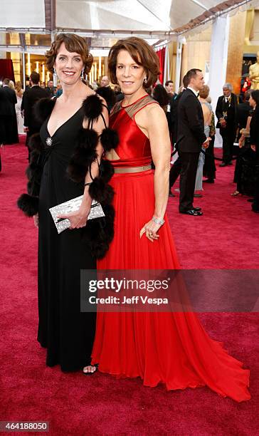 Producer Dana Perry and director Ellen Goosenberg Kent attend the 87th Annual Academy Awards at Hollywood & Highland Center on February 22, 2015 in...
