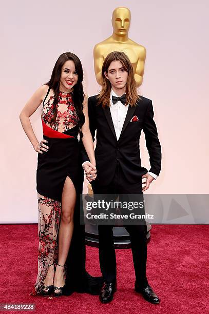 Lorelei Linklater and Justin Jacobs attend the 87th Annual Academy Awards at Hollywood & Highland Center on February 22, 2015 in Hollywood,...