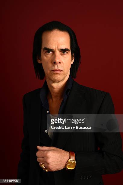 Documentary subject Nick Cave poses for a portrait during the 2014 Sundance Film Festival at the Getty Images Portrait Studio at the Village At The...