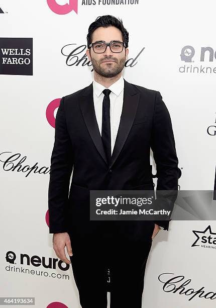 Actor Tyler Hoechlin attends the 23rd Annual Elton John AIDS Foundation Academy Awards Viewing Party on February 22, 2015 in Los Angeles, California.