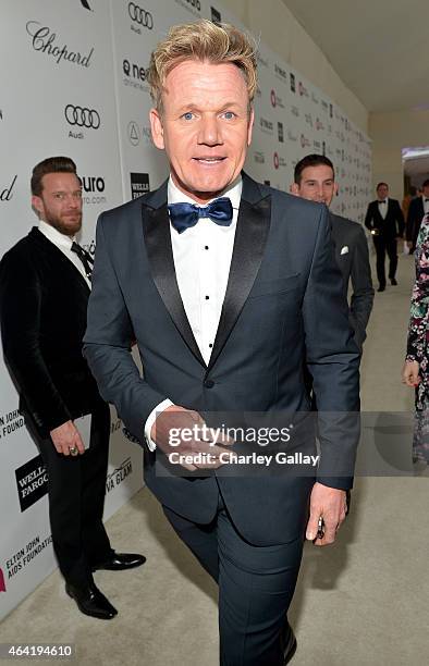 Chef Gordon Ramsay attends Neuro at the 23rd Annual Elton John AIDS Foundation Academy Awards Viewing Party on February 22, 2015 in Los Angeles,...