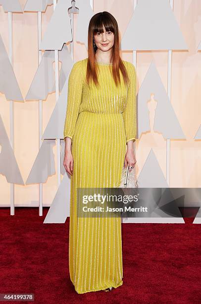 Actress Andrea Riseborough attends the 87th Annual Academy Awards at Hollywood & Highland Center on February 22, 2015 in Hollywood, California.