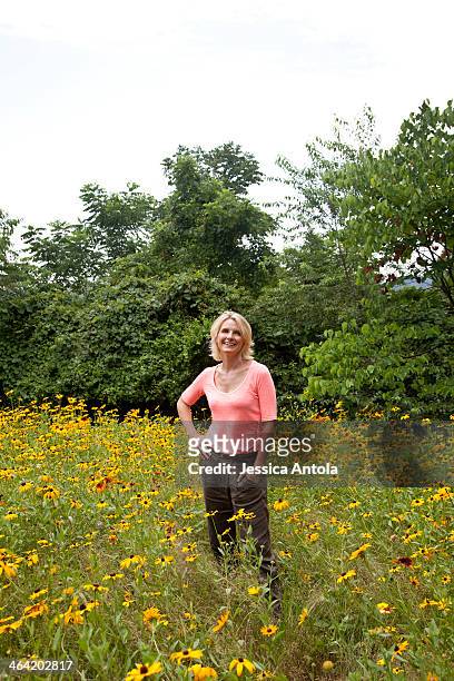 Author Elizabeth Gilbert is photographed at home for Oprah Magazine on July 9 in Frenchtown, New Jersey. PUBLISHED IMAGE.
