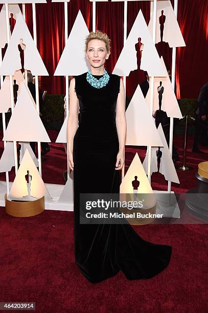 Actress Cate Blanchett attends the 87th Annual Academy Awards at Hollywood & Highland Center on February 22, 2015 in Hollywood, California.