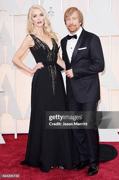 Director Morten Tyldum and Janne Tyldum attend the 87th Annual Academy Awards at Hollywood & Highland Center on February 22, 2015 in Hollywood,...