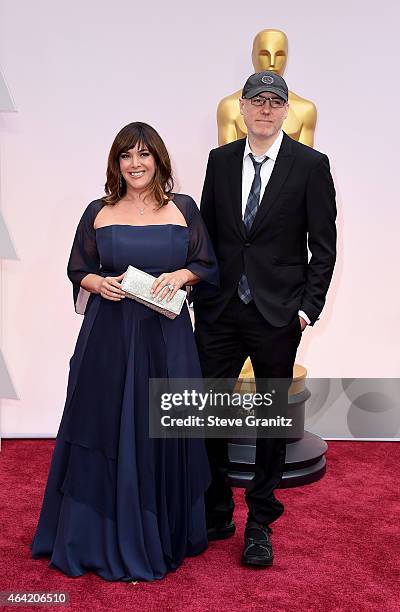 Songwriters Danielle Brisebois and Gregg Alexander attend the 87th Annual Academy Awards at Hollywood & Highland Center on February 22, 2015 in...