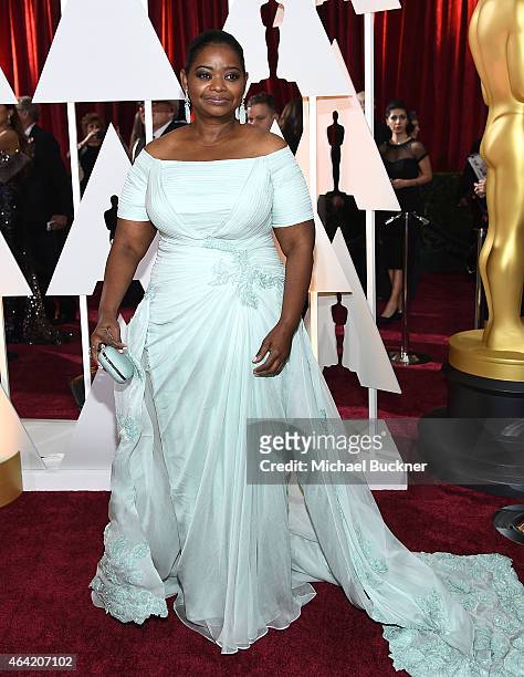 Actress Octavia Spencer arrives at the 87th Annual Academy Awards at the Hollywood & Highland Center on February 22, 2015 in Hollywood, California.