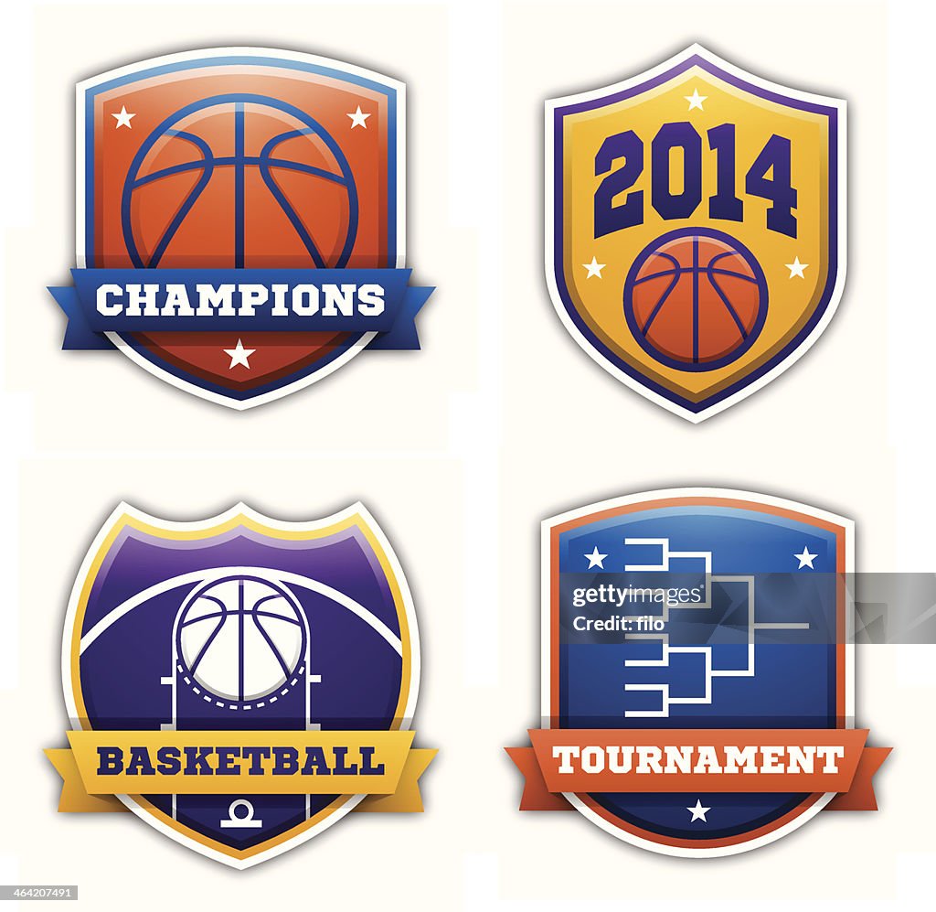 Basketball Badges High-Res Vector Graphic Getty Images