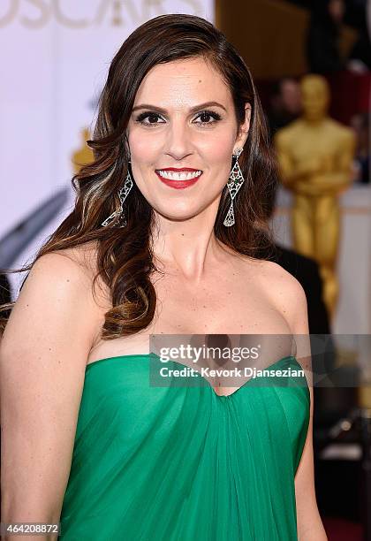 Taya Kyle attends the 87th Annual Academy Awards at Hollywood & Highland Center on February 22, 2015 in Hollywood, California.