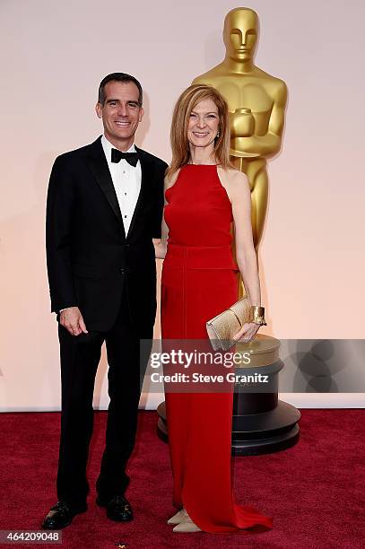 Academy of Motion Picture Arts and Sciences, Dawn Hudson and a guest attend the 87th Annual Academy Awards at Hollywood & Highland Center on February...
