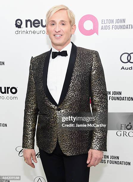 Fashion designer David Meister attends the 23rd Annual Elton John AIDS Foundation Academy Awards Viewing Party on February 22, 2015 in Los Angeles,...